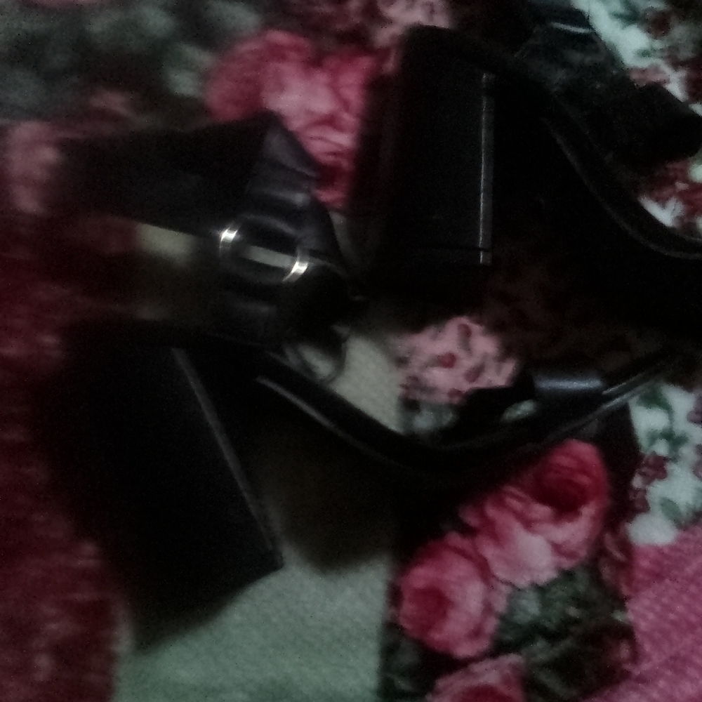 Black Platform Sandals Size 5.5